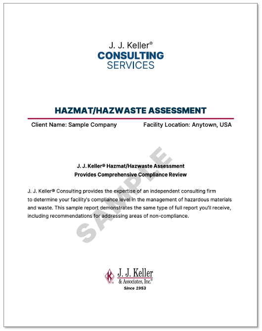 Healthcare Sample Haz Assessment